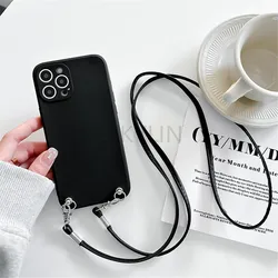 Versatile Crossbody Lanyard Silicone Phone Case with Strap for OPPO A16S (1)