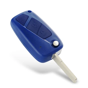 Chiave telecomando per FIAT Punto Ducato Stilo Panda Copertura Della Cassa Chiave Dell'automobile SIP22 Lama - KEYYOU 3 Pulsante di Vibrazione Fold Switchblade Chiave A Distanza Caso di Borsette Per FIAT