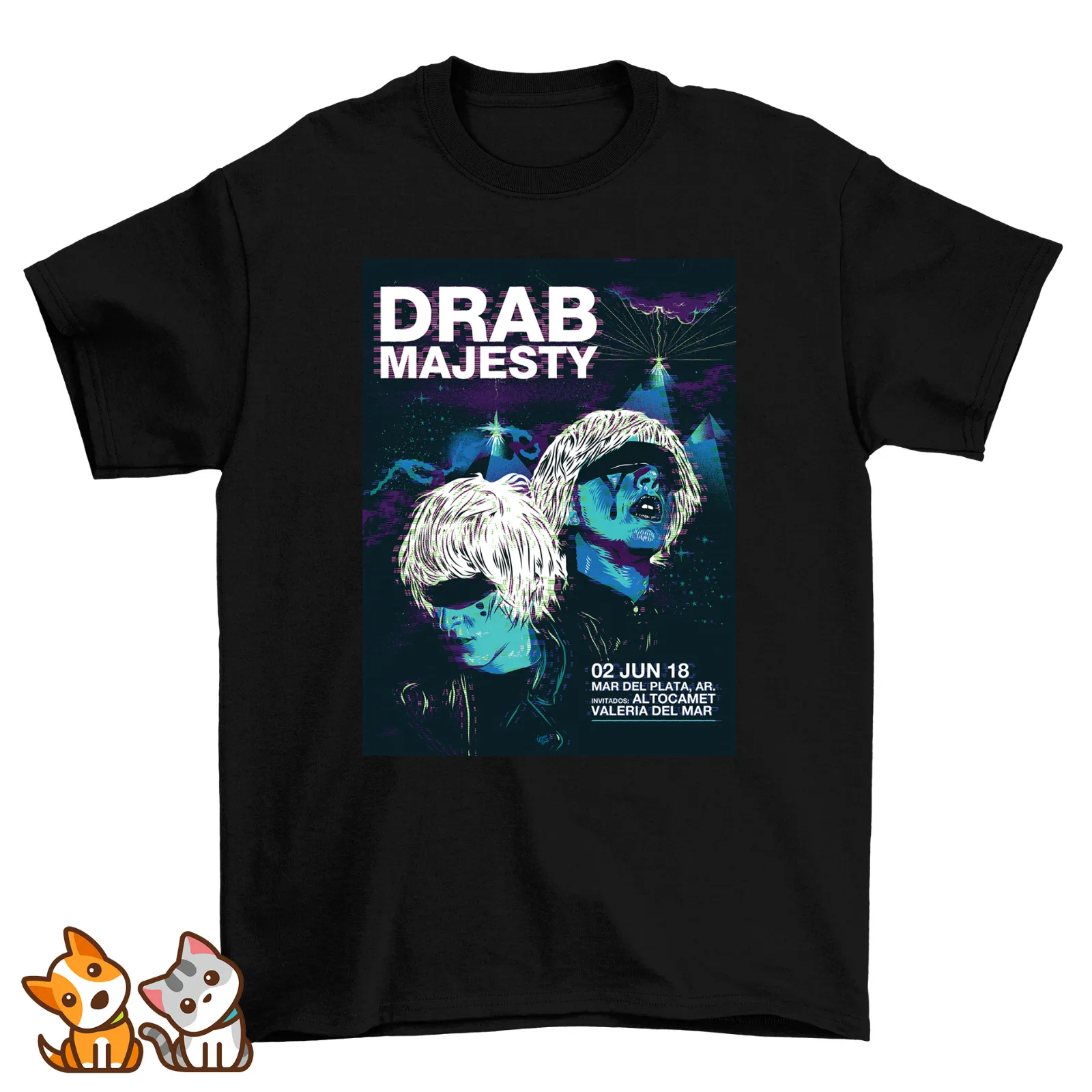 T-Shirt Unisex S-234Xl In Cotone Nero Retrò Majesty Tt2247