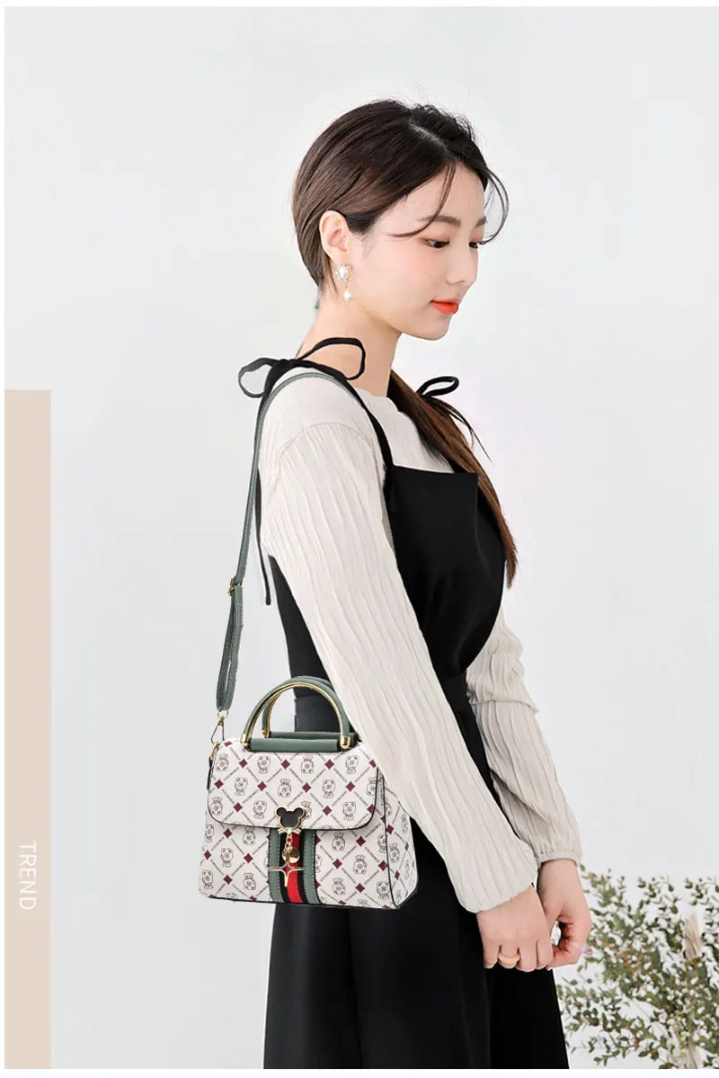 New Shoulder bag Women bag tote luxury designer handbag women Handbags leather Printed monogram single shoulder straddle bag