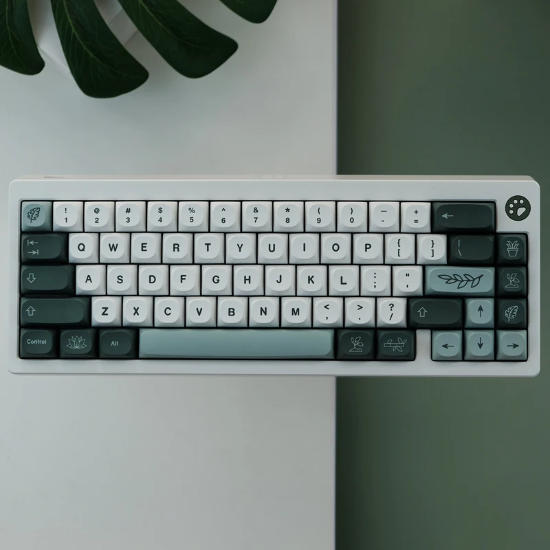 

Ботанические колпачки для клавиш GMK, 140 клавиш, колпачок для клавиш PBT, колпачок для клавиш с сублимационной печатью профиля для переключателей GATERON CHERRY MX, механическая клавиатура