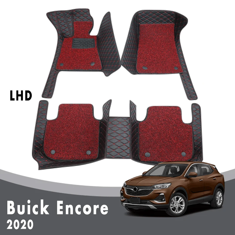 

Luxury Car Floor Mats For Buick Encore 2020 Double Layer Wire Loop Carpets Auto Interior Accessories Custom Foot Pads Covers Rug