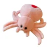 Simulation Spider Jumping Spider Doll Crawling Pet Doll Plush Cute Reptile Plush Toy Super Cute Pink 1
