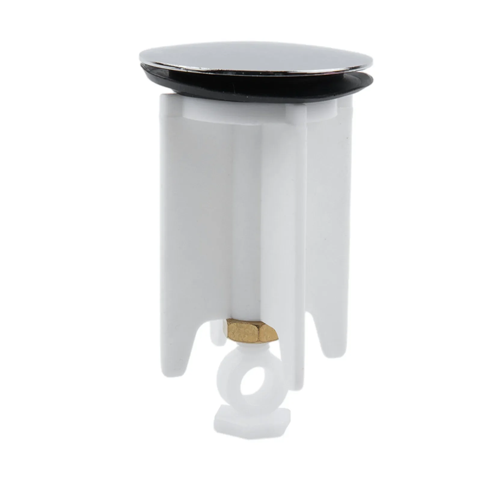 

40mm Plug-in Washbasin Plastic Plug 4 Guides Plate Brass Head Rustproof Easy Clean For Kitchen Bathroom Washbasin Hardwares