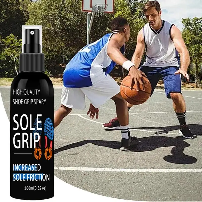 Sports Shoe Grip Spray 100ml Basketball Shoe Bottom Sole Spray Shoe Traction Enhancer Basketball Court Shoe Grip For Sneaker 4