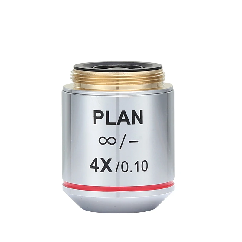 Professional 4X 10X 20X 40X 100X Infinity Plan Objective Lens 195 Achromatic Objectives for Olympus Microscope 2