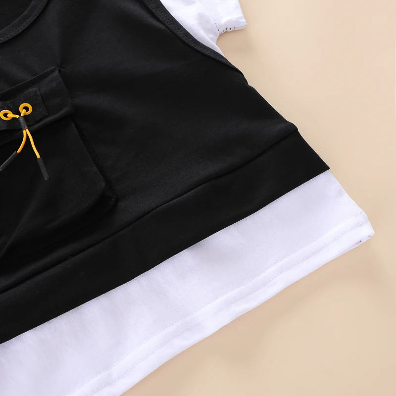 hibobi Summer Children Girls Fashion Clothing Baby Boys Cotton T Shirt Shorts 2Pcs Kid Infant Clothes Toddler Casual Tracksuit absolver clothing sets	