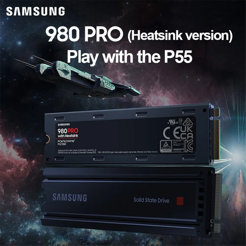 Disque dur SSD interne SAMSUNG 980 PRO 1 To + dissipateur