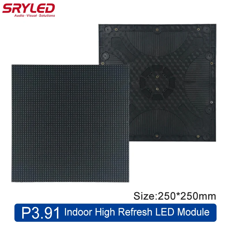 

SRYLED Indoor LED Screen Module 64x64 Indoor RGB HD High Quality P3.91 250×250mm Full Color Led Display Module