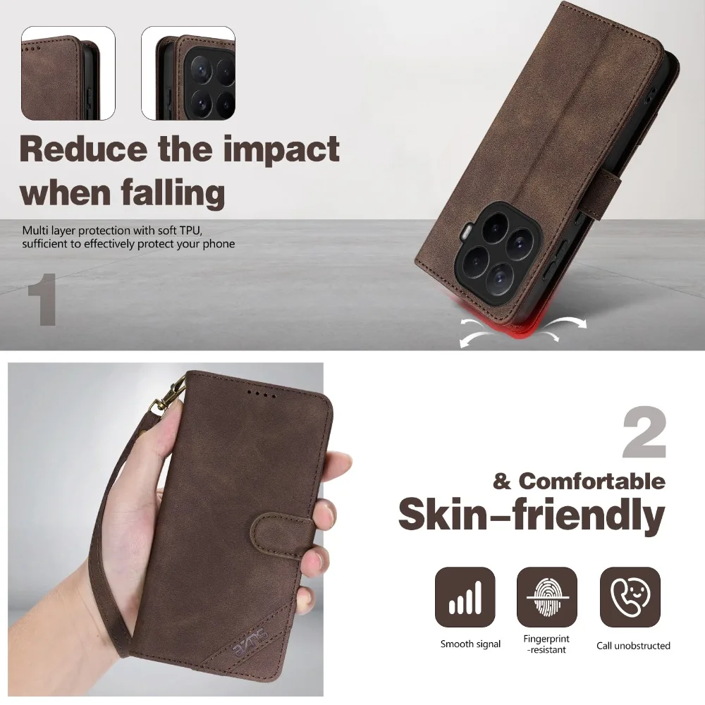Luxurious RFID Leather Wallet Case - Premium Book Cover