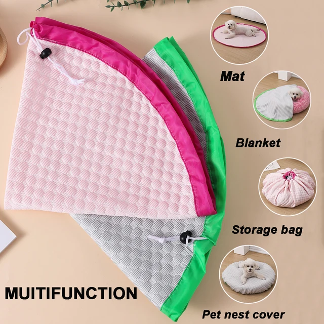 Cat Summer Mat Mutifuncation Dog Mat for Small Dog Bed Soft Cooling Pet Mat for Dogs Summer Cooling Dog Blanket Cat Bed 2