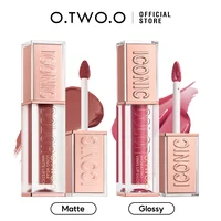 O.TWO.O Lipstick Lip Tint Matte Glossy Color-Locking Waterproof Transfer-Proof Glow Smooth Non-Sticky Lip Glaze Lipstick Makeup