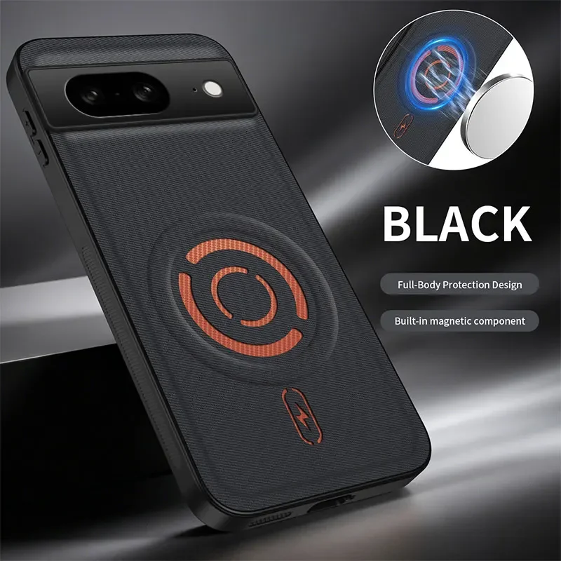 Luxury Technology Weaving Magnetic ShockProof Fabric Case – Premium Back Cover