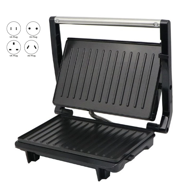 

Small Paninis Press Grill Sandwich Maker, Electric Paninis Sandwich Maker Grill,Open 180 Degrees For Grill