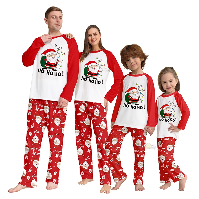 Conjunto de pijamas a juego para la familia, traje navideño 2025, padre, madre, hija, hijo, niños, pijamas a juego para niña