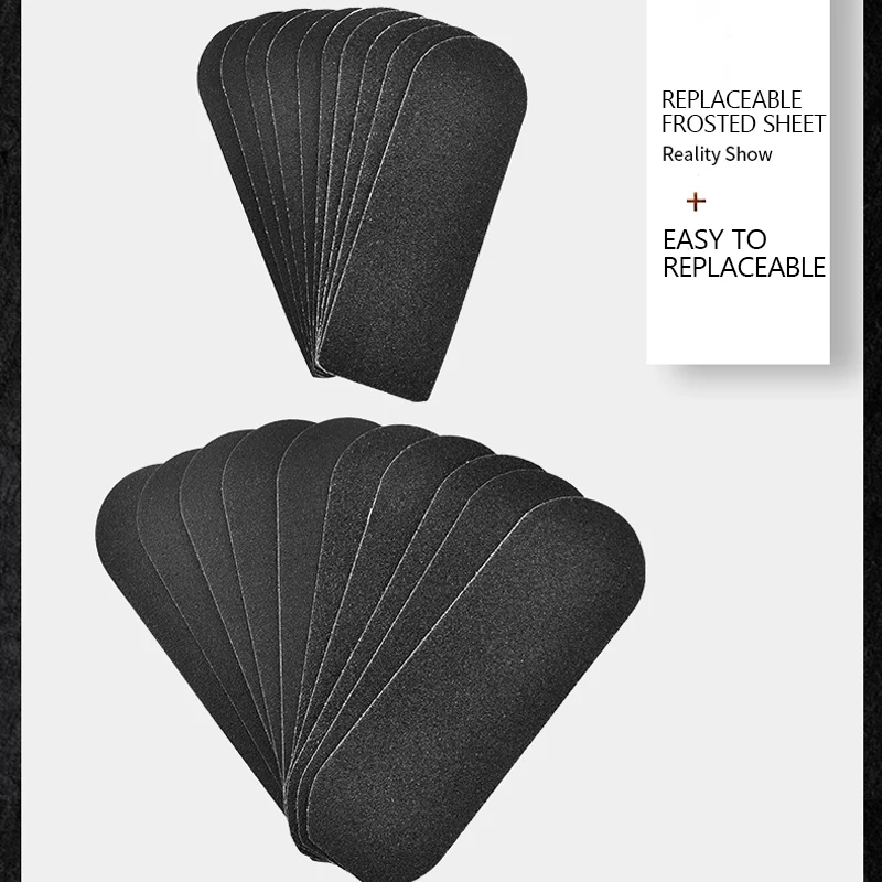 11pcs/Set Pedicure Feet Care Metal Handle Foot and Coarse of Fine and Refill Files Grit Sanding Grit Cloth Rasp