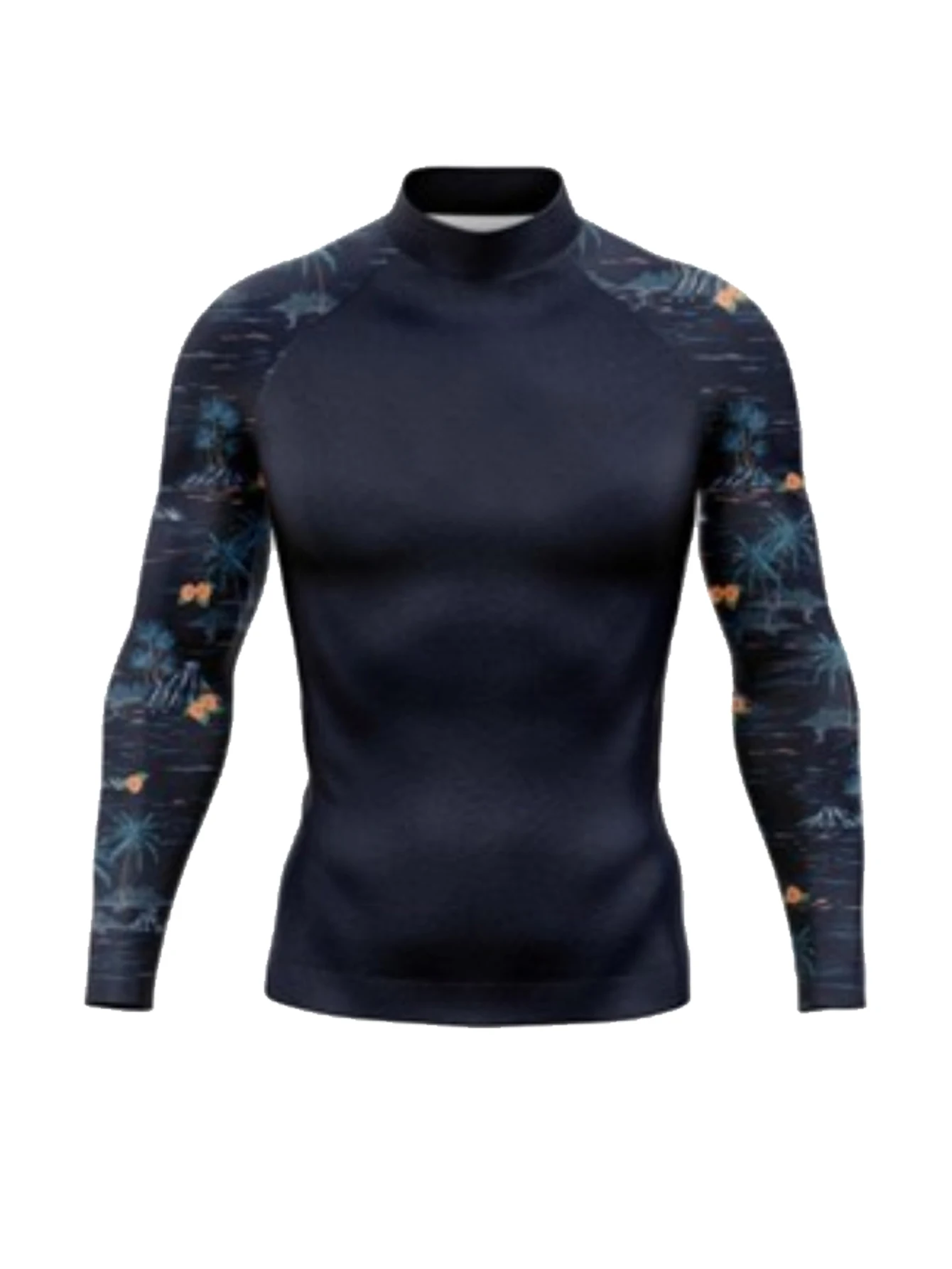 Mens Sun UV Protection Beach Fishing Swim T-Shirt Rash Guard Long Sleeve UPF 50+ Quick Dry
