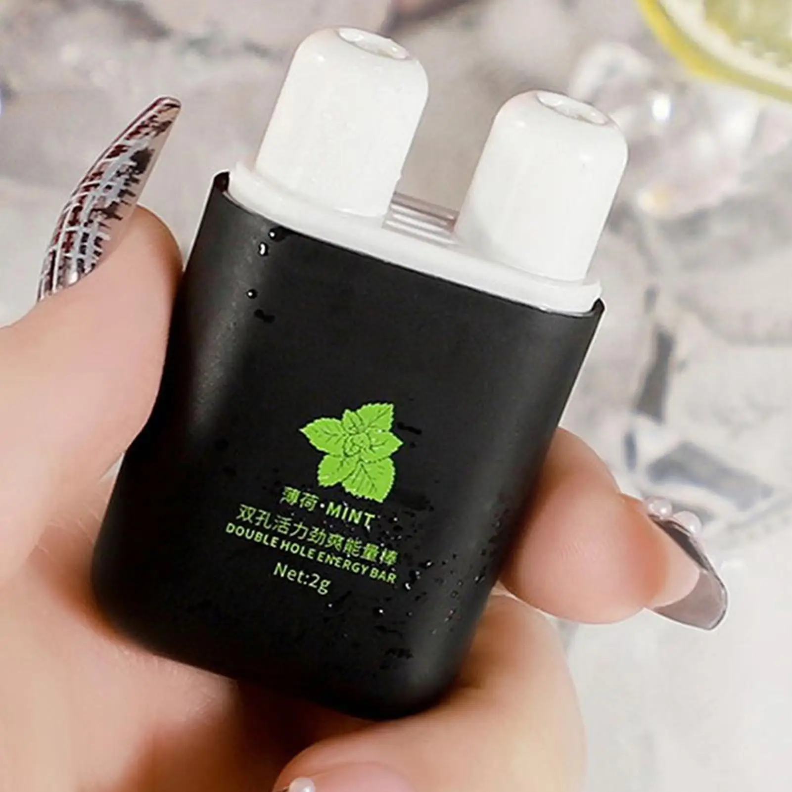 Double-Hole Tube Nasal Inhaler Stick For Energetic Inhaling Nasal Inhaler With Refreshing Sensation For Studying & Overtime Work