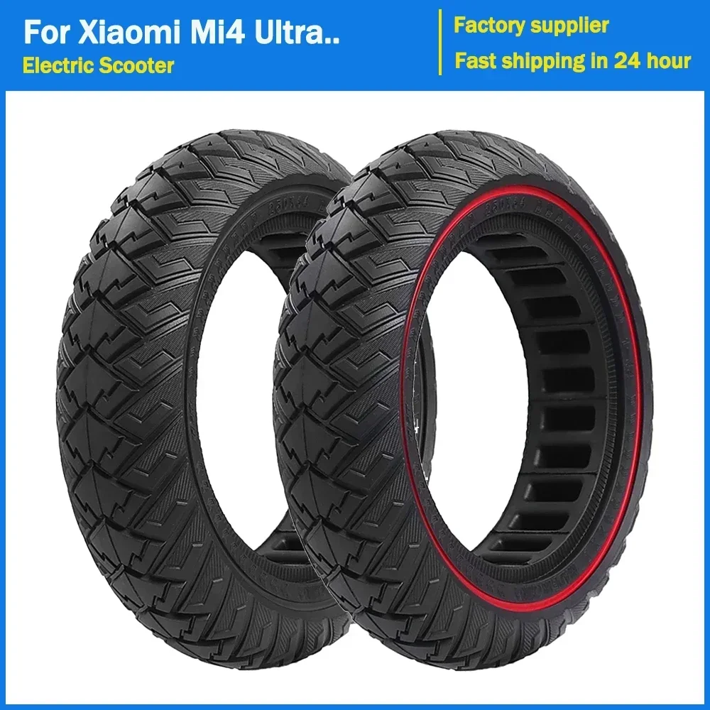 VOLOHAS 250 x 64 massieve banden voor Xiaomi 4 Ultra, Navee S65, Navee S65C elektrische scooter, 250 x 64 offroad solide banden, 10 inch, massief