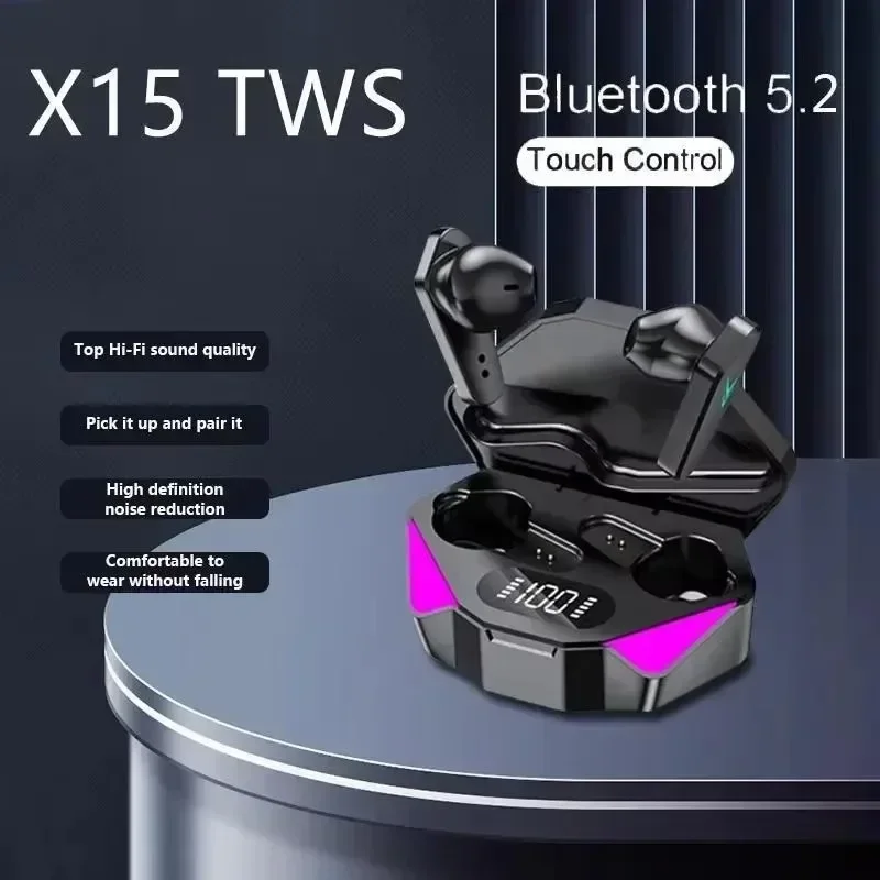 TWS Earphones Bluetooth Wireless Gamer Headphones 65ms Low Latency Earbuds Fone Gamer Headset Gamer With Mic Handfree 3