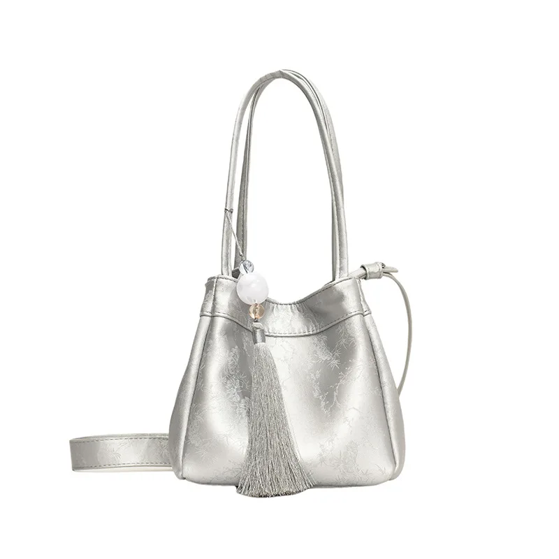 Free Custom Initials Mini Bucket Bags For Women Luxury Designer Handbags Purses 2025 New In Genuine Leather Carry Wrist Shoulder