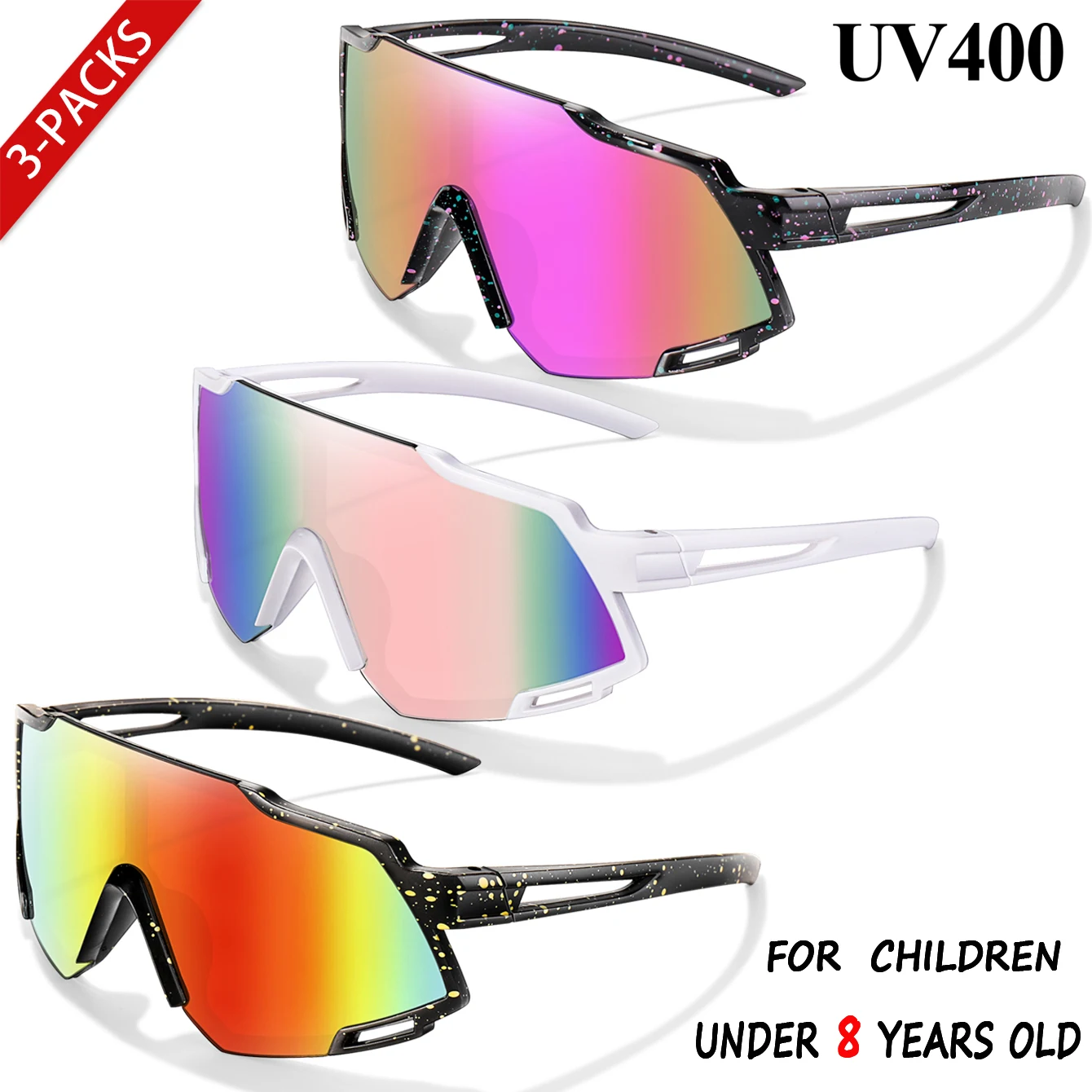 Childrens Windproof Cycling Sunglasses for Boys and Girls