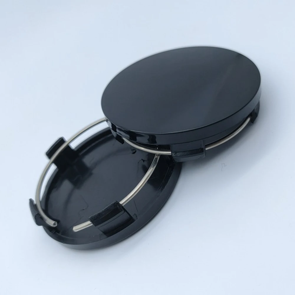4Pcs/Set 60mm Car Wheel Center Hub Cap Black Silver Universal ABS Vehicle Tyre Tire Rim Cover Protector Decorations