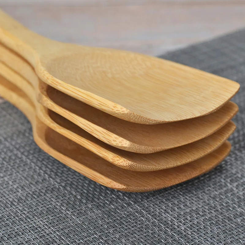 Bamboo Log Spatula Chinese Spatula Long Handle 36cm Paintless Thickened and Long Cooking Kitchen Cooking Tools