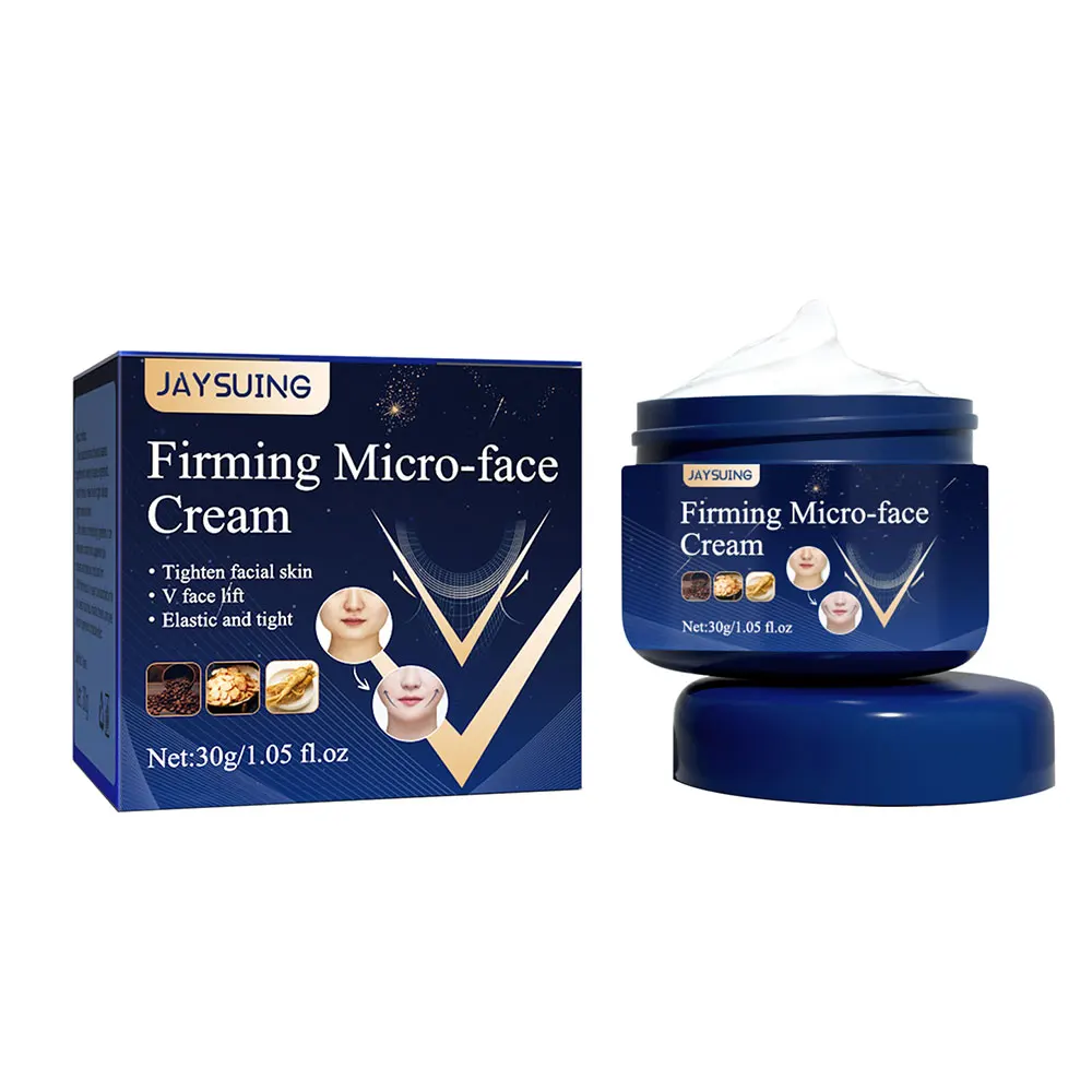 Facial Slimming Cream 30g V-Shape Slimming Cream Removal Double Chin Firming Face-lift Slimming Masseter Muscle Face Fat Burning Anti-aging Products