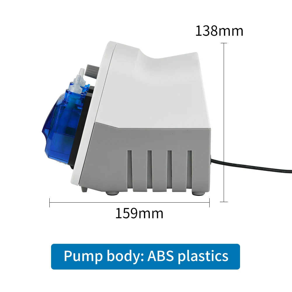 Kamoer 180-520ml/min KCPA600 High Flow Peristaltic Pump 24V DC Motor 4mmx7.2mm Adjustable Flow Gear Structure for Lab liquid transfer pump