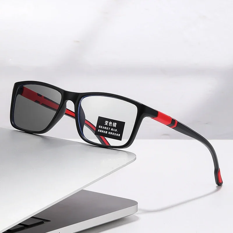 Fashion Sports Photochromic Presbyopia Eyeglasses New Reading Glasses for Women TR90 Frame Color Changing Sunglasses 0 To +4.0 2