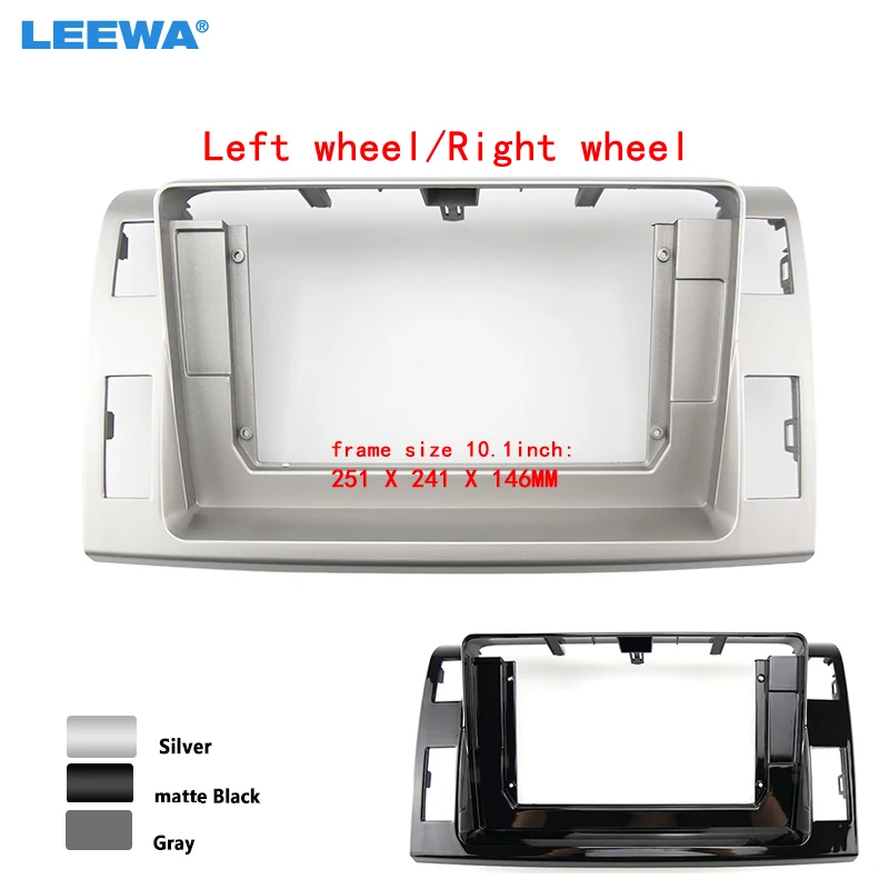 

LEEWA Car Audio 10.1" Big Screen 2DIN Fascia Frame Adapter For Toyota Privia CD/DVD Player Dash Fitting Panel Frame Kit #CA1748