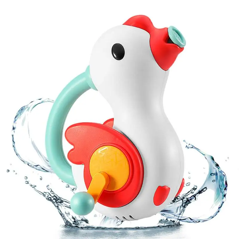 ootdty cute elephant pattern faucet baby water game shower head electric water spray toy for kids swimming bathroom bath toys Water Spray Bath Toy Swimming Pool Bathroom Shower Water Toy Water Squirting Swan Babies Bath Toy For Age 1 Years Old Boys Girls