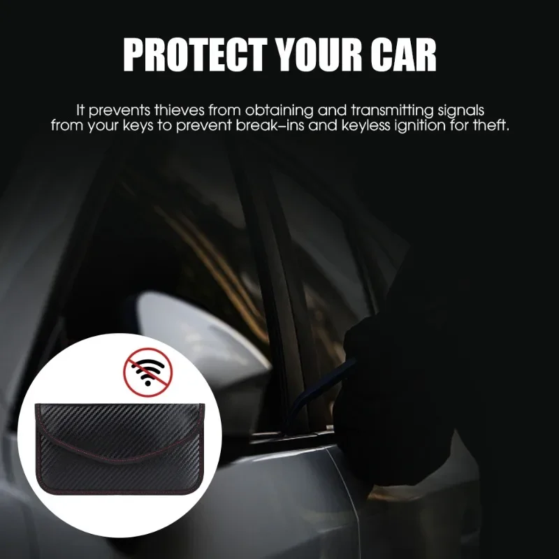 Car Key Signal Blocking Shield Pouch – Faraday Bag Protector