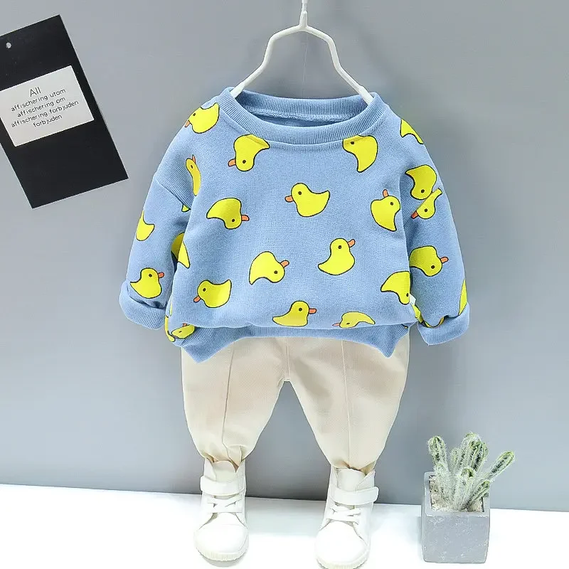 Spring Autumn Children Boys Girls Clothing Suits Fashion Kids Cartoon Full Printe T-shirt Pants 2Pcs/Sets Toddler Tracksuit kids clothing set kids t shirt girls clothing set kids sports suit boys clothing set children sports suit kids sweatshirt set boys tracksuits suit boys tracksuits