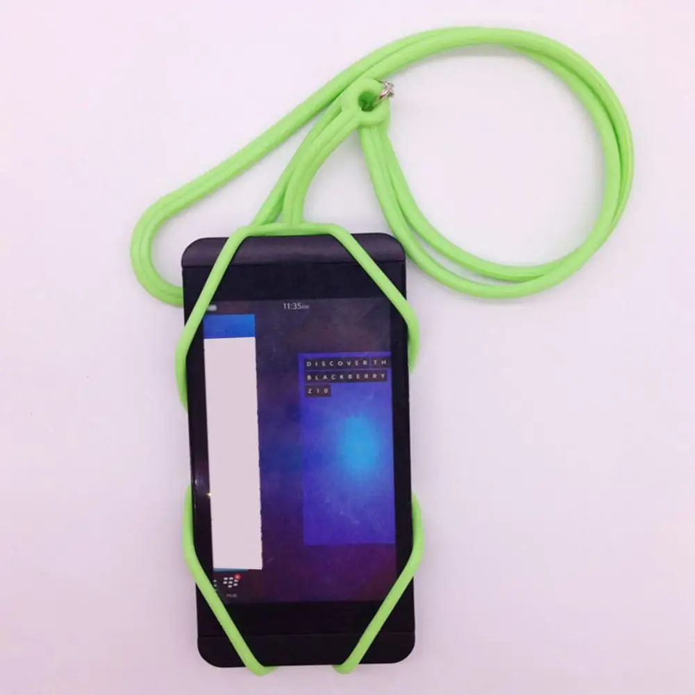 Silicone Strap High Elasticity Wear-resistant Strong Load Bearing Free Your Hands Cover Protective Portable Phone Lanya silicone phone strap