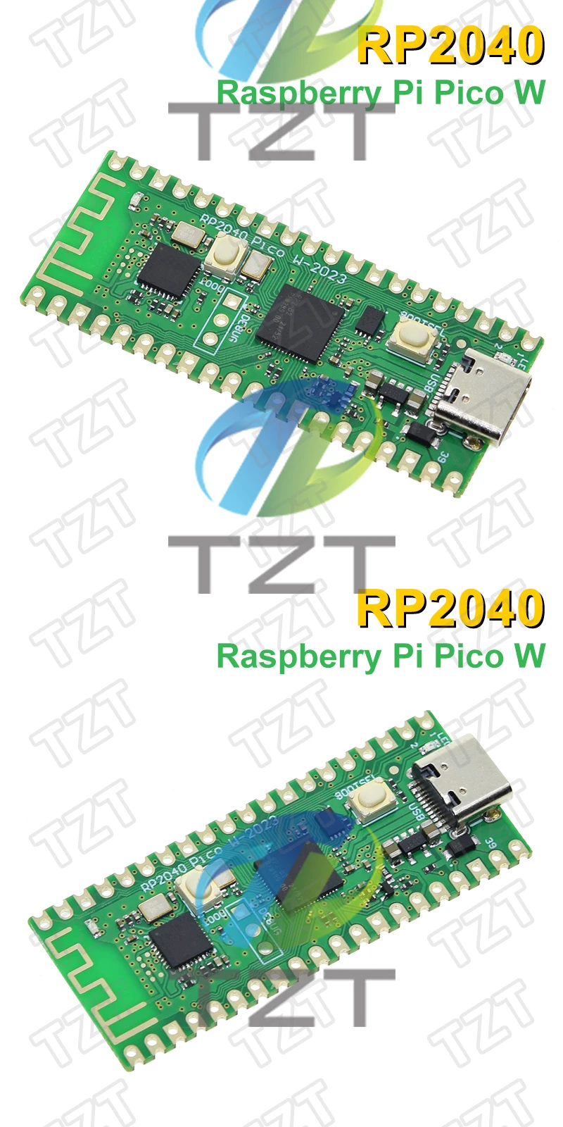 1/3 Stück RP2040 Raspberry Pi Pico W Board mit 2,4G Micro Dual-Core 264KB ARM Cortex-M0 Modul – Detail 4