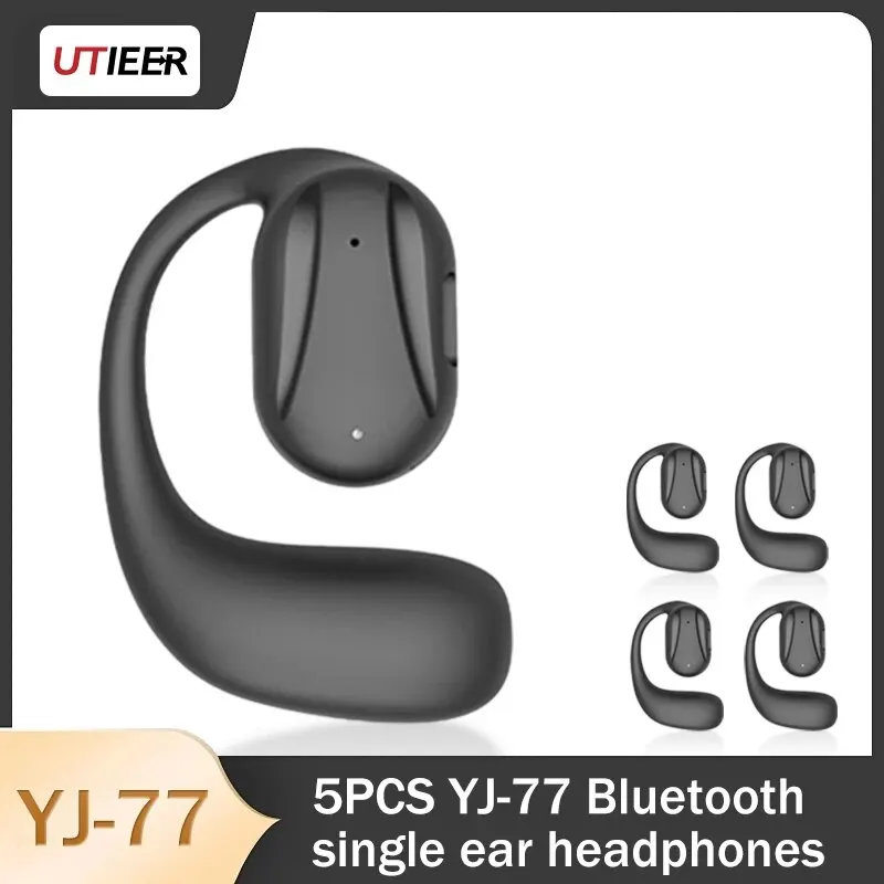 5pcs YJ77 New Earphone Bluetooth Earphone Open Earless Single Ear Call Sport External Sound Wireless Business Comfort 