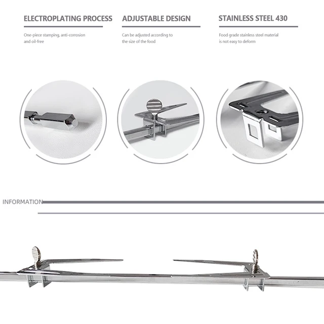 Bbq Forgó Motor Vagy Forgóvilla Szett Elektromos Rotisserie Grill Rúd 1,5 V D Méretű Barbecue Rotator Tartós Met - Image 5