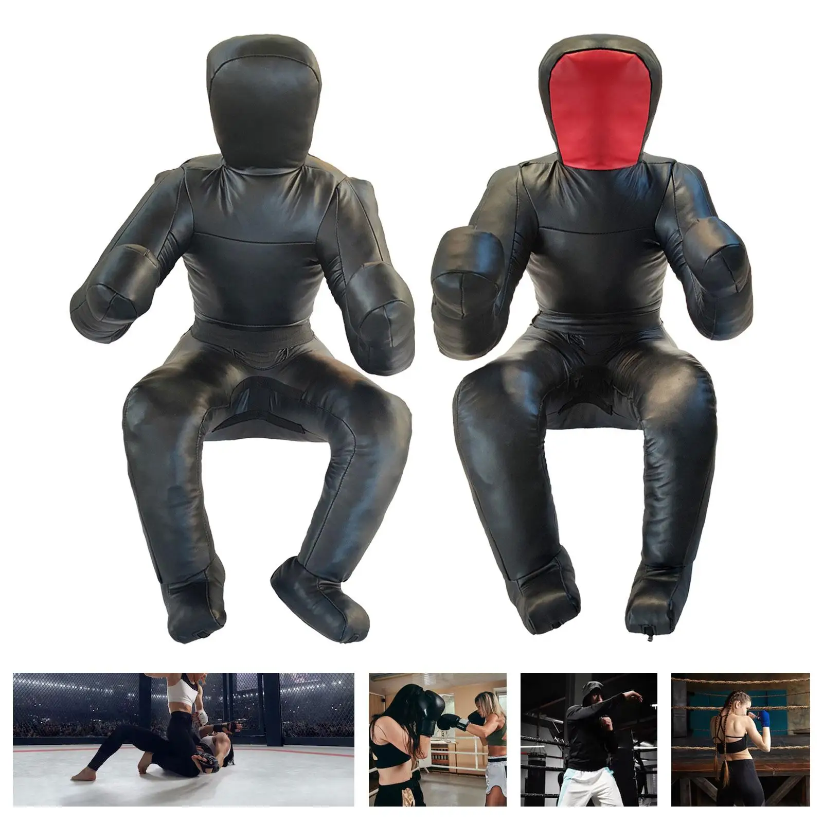 Training Dummy Jiu Jitsu Multiuse Adults Tackling Dummy Martial Arts PU Leather