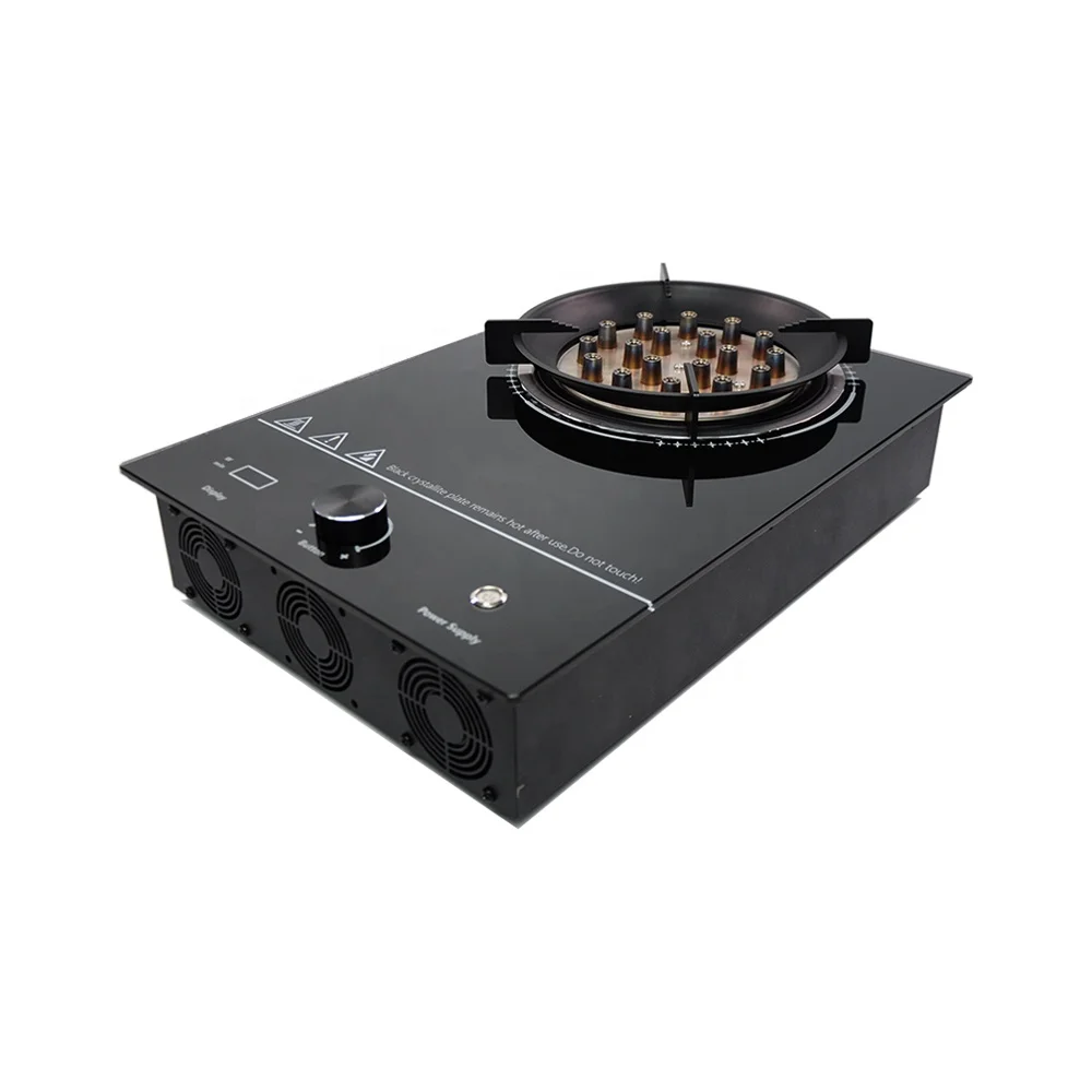 3000W Plasma Electric Flame Stove Glasses Cooktop Multiple Safety Protection No Gas Needed Play and Plug for Camping RV Home 3