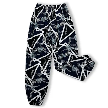 سراويل نوم نسائية واسعة الساق ، سراويل غير رسمية فضفاضة ومتعددة الاستخدامات ، سراويل فانوس شجرة زرقاء ، الصيف 2