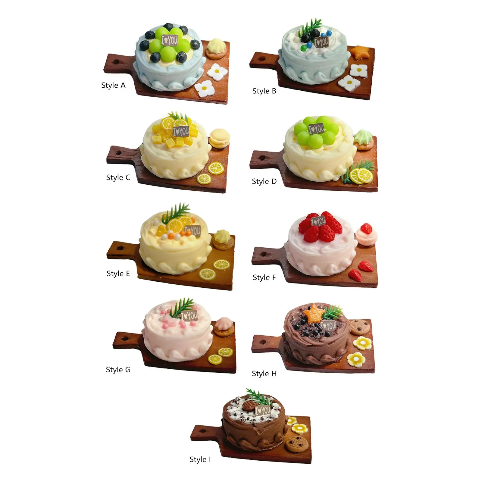 

Doll Kitchen Toys 1:6 1:12 Accessories Fairy garden Room cute Dessert Dollhouse Cake Ornaments Scenery Supplies