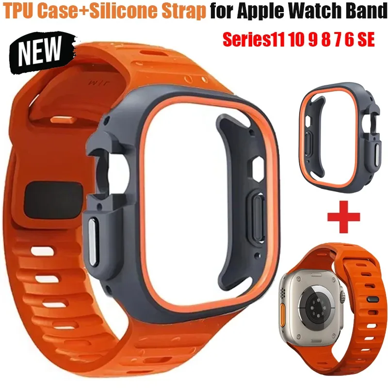 Durable TPU Case with Silicone Sport Strap