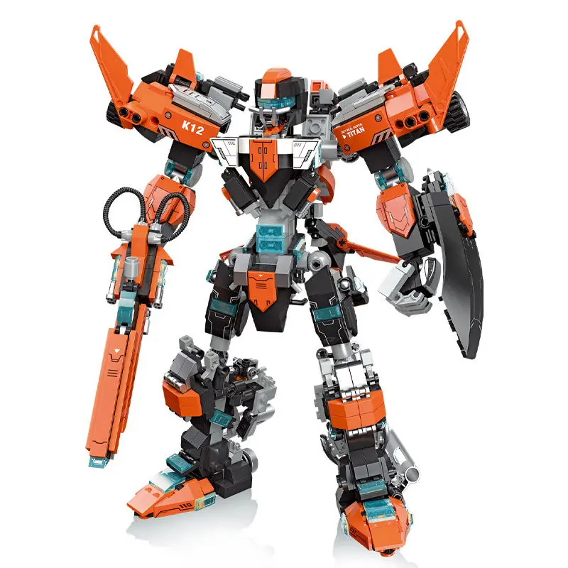 Transformation 6 in 1 City Police Dinosaur Mecha Deformation City Guard Robot Enlighten Block Set Kids Educational Building Toys building blocks,construction blocks