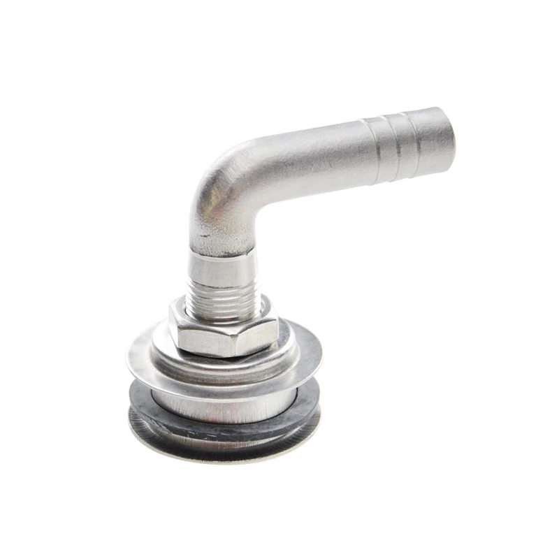 

Ventilation Exhaust Air Outlet Marine M16 Air Vent Pipe Bolt 90°Elbow With Bowl, Stainless Steel Hardware Accessories