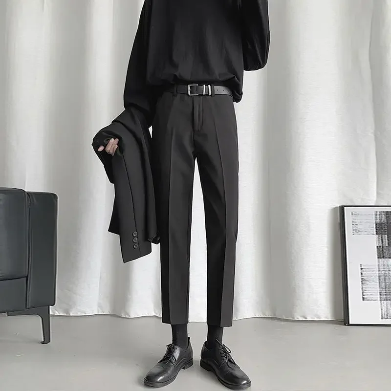 thumbnail image 1 of Pantalones de negocios elásticos para hombre Pantalones de traje elásticos para hombre Pantalones rectos Sastrería social Nuevo en verano 2024 Formal Chino Homme Up, 1 of 5