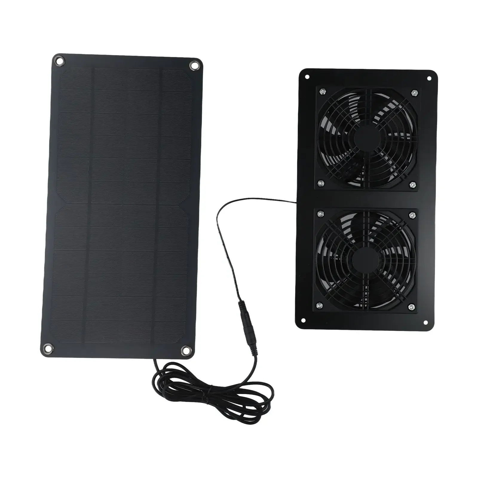 Waterproof Solar Panel 30W 12V Exhaust Fan for Kitchens Maintain Comfortable Temperature Suitable for Various Settings