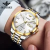 OUPINKE 3286 Men Watch Luxury High end Men Automatic Mechanical Watch Tungsten Steel Calendar Sapphire HD Waterproof Watch Reloj 3