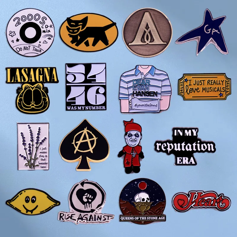 여성용 심플 메이플 리프 브로치 배지, 귀여운 크리스탈 지르콘 고양이 빗자루, 동물 쥬얼리 코트, 원피스 세트 라펠 핀, 파티 선물 --> 사랑스러운 동물 모티프 악세사리와 세트, 멋진 라펠 핀, 파티 선물 11 2024 신상 록 밴드 에나멜 핀 패션 음악 앨범, 노래 브로치, 금속 배지 라펠 핀, 주얼리 선물 액세서리, 친구를 위한